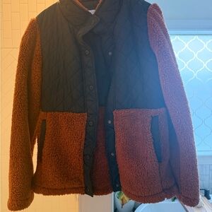 Quilted Black and Brown Jacket